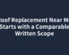 Roof Replacement Near Me Starts with a Comparable Written Scope